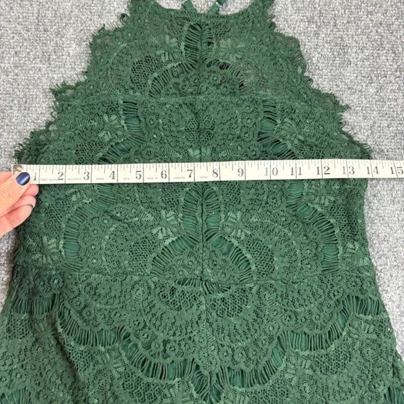 FREE PEOPLE Intimately Women’s Green Lace Mini Dress size: XS - Picture 9 of 10